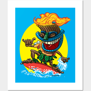 Tiki Time Surfer Posters and Art